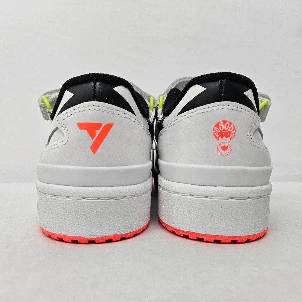 Adidas Men's Forum Low Trae Young Casual Shoes GX6128 White Black Solar Red Sz 7